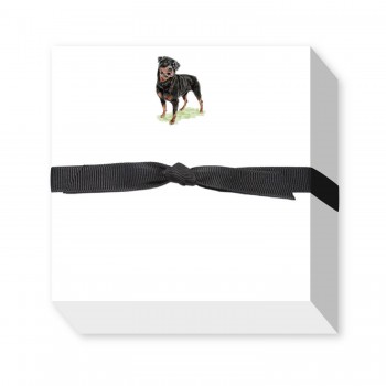 Geschenke für Hundeliebhaber kaufen, Hundebesitzer Geschenke kaufen: Rottweiler Notizblock, Rottweiler Notizzettel