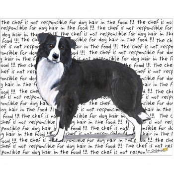 Border Collie Glasschneideplatte Border Collie Servierplatte Border Collie Schneidebrett Border Collie Glasplatte