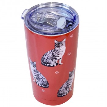 Katzengeschenke kaufen: Katzen Thermobecher Katzen Kaffeebecher Katzen Coffee-to-Go Becher