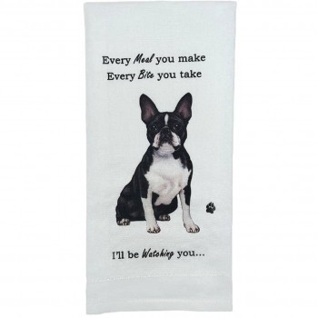 Geschirrtuch Boston Terrier Gästetuch Boston Terrier Handtuch Boston Terrier Küchentuch Boston Terrier