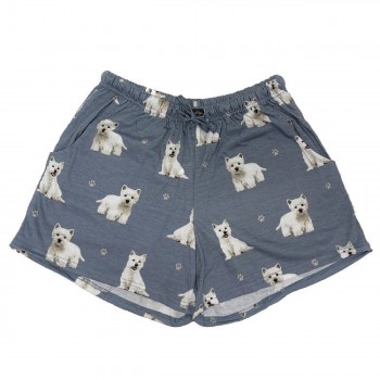 West Highland Terrier Shorts Westie Shorts Westie Lounge Shorts Westie Pyjama Shorts West Highland Terrier