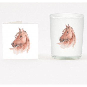Pferdekerzen Pferde Kerze für Pferdeliebhaber Kerzenglas mit Pferdemotiv Kerzenglas Pferdebilder